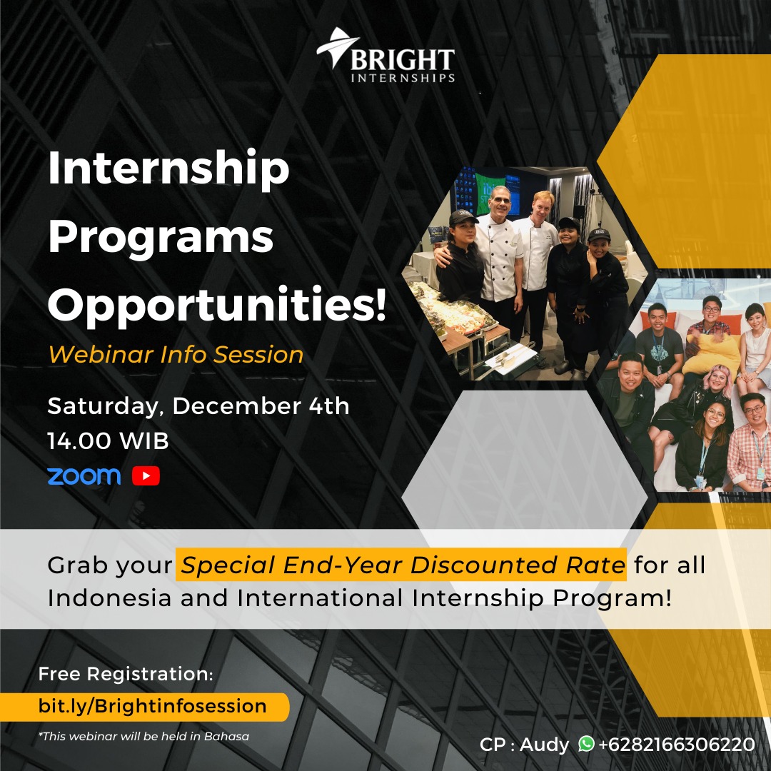 Internship Programs Opeotunities @ Bright Internship