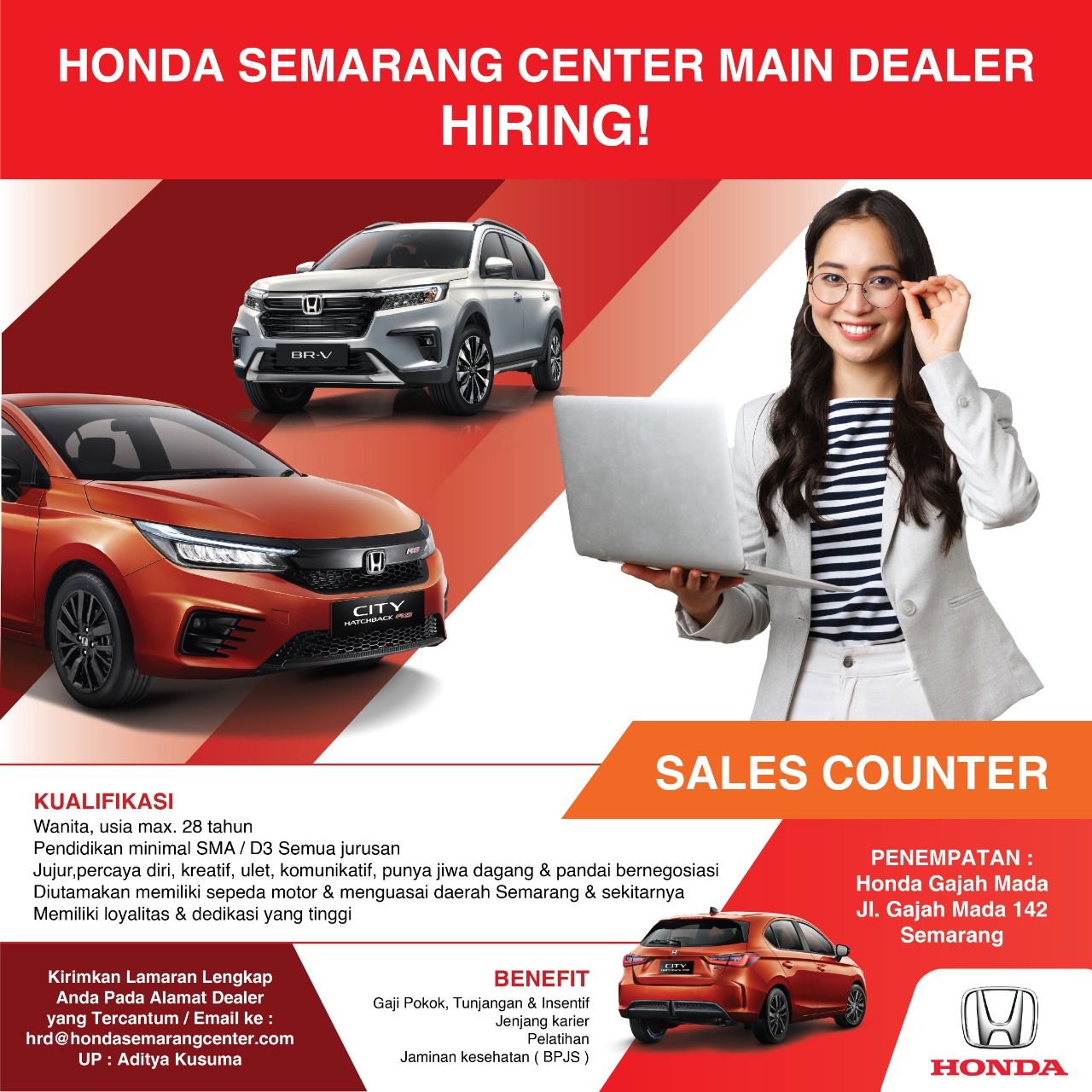 Sales Counter @ Honda Semarang Center