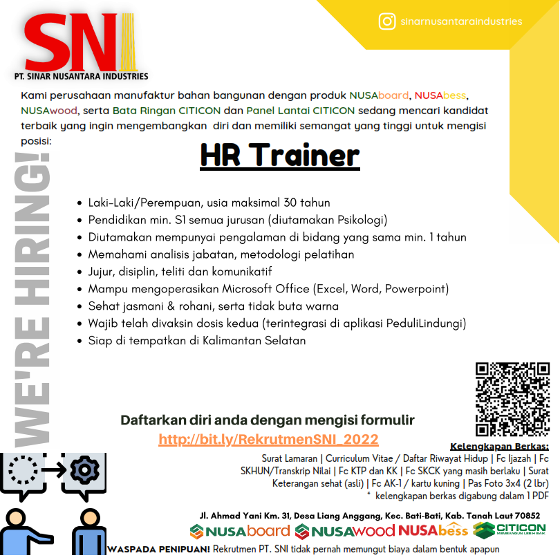 HR Trainer @ PT Sinar Nusantara Industries