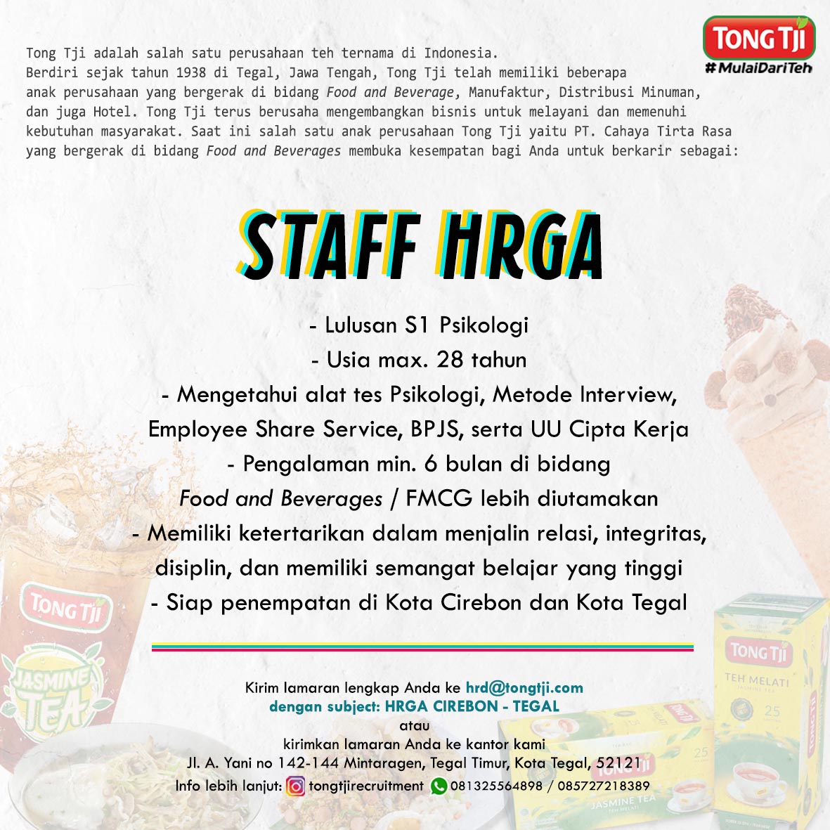 Staff HRGA @ Tong Tji