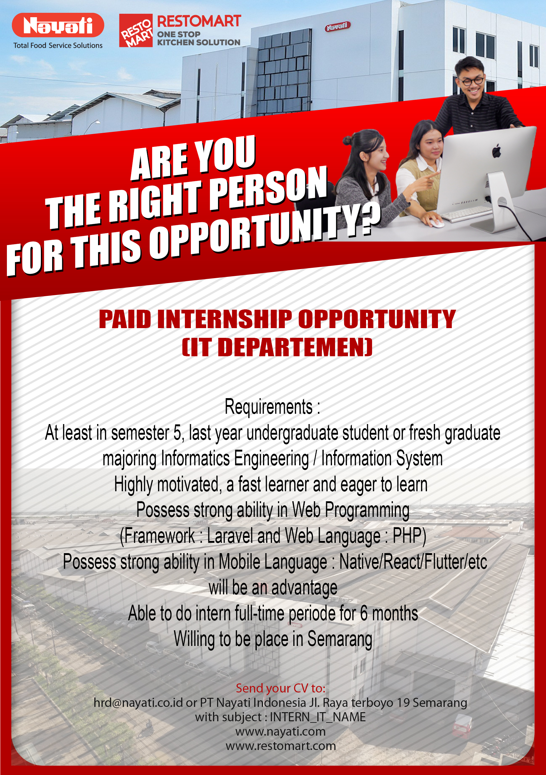 Internship IT Departemen @ Nayati