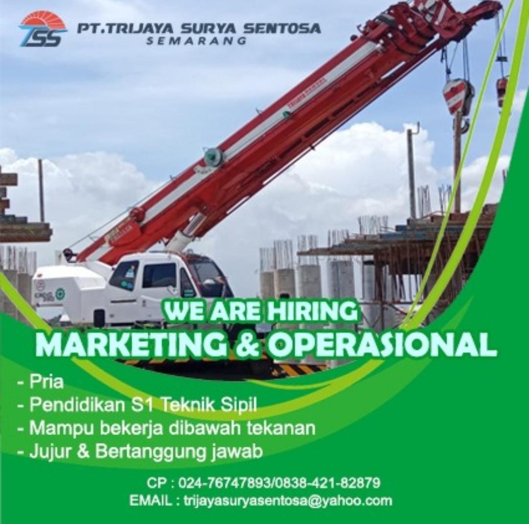 Marketing dan Operasional @ PT Trijaya Surya Sentosa