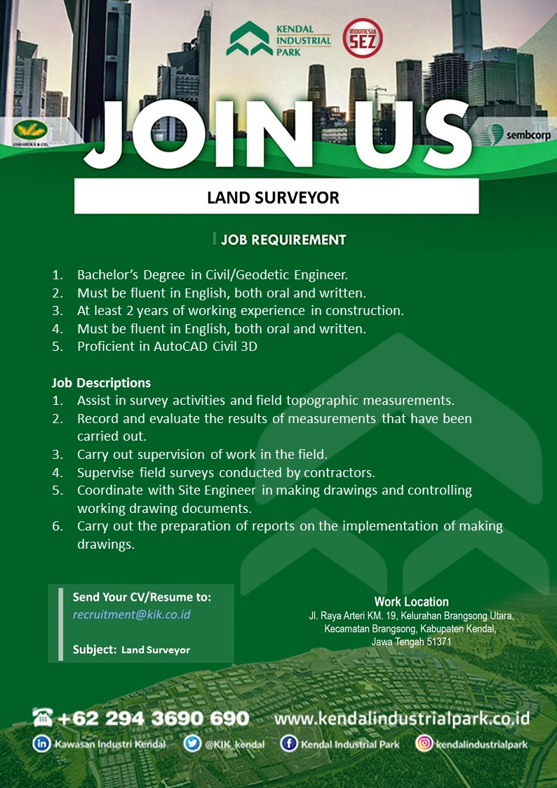 Land Surveyor @ Kendal Insdustrial Park