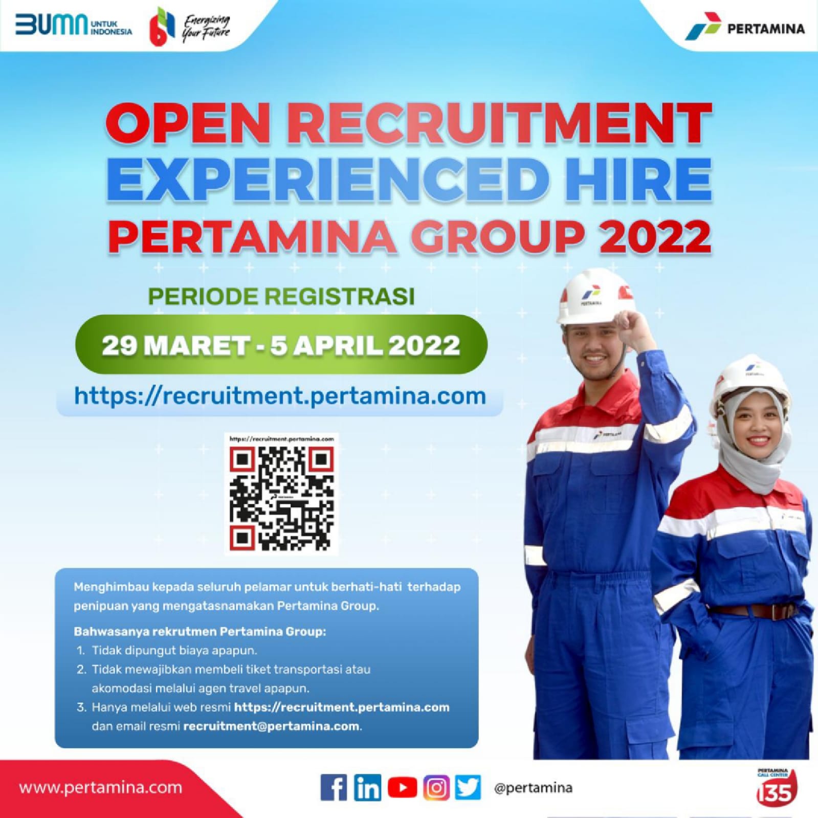 Experienced Hire @ Pertamina Group 2022