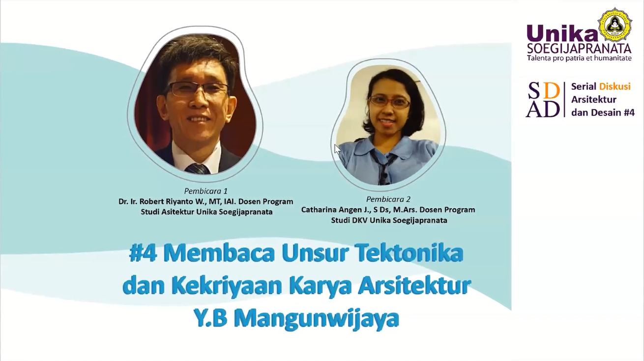 FAD Unika Adakan Diskusi Karya Arsitektur Romo Mangun