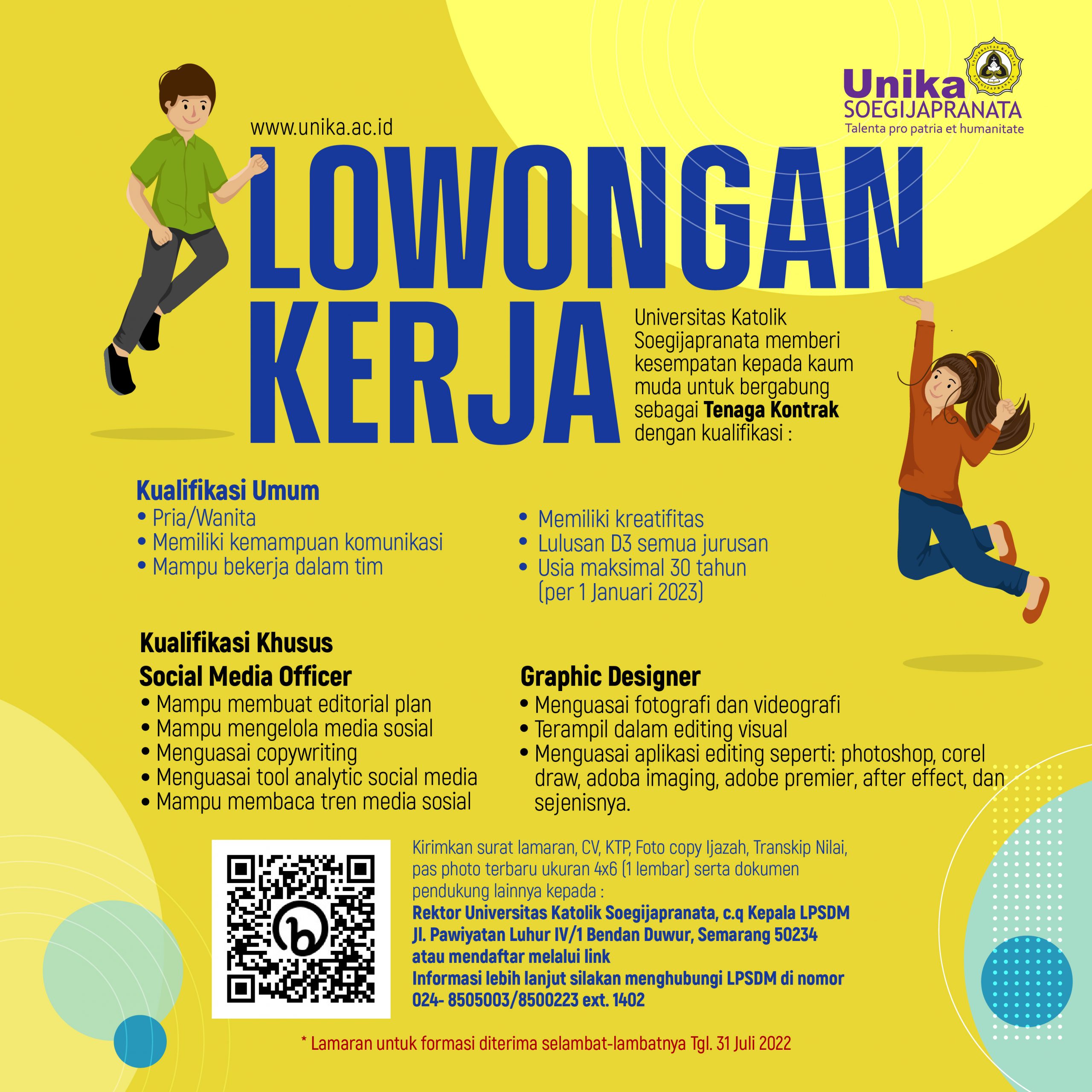 Tenaga Kontrak Social Media Officer & Graphic Designer