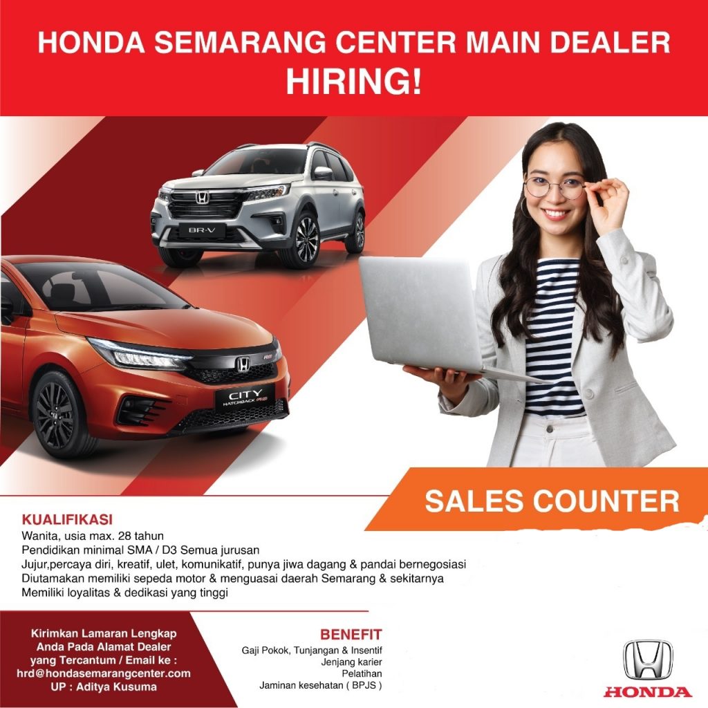 Sales Counter @ Honda Semarang Center - SCU