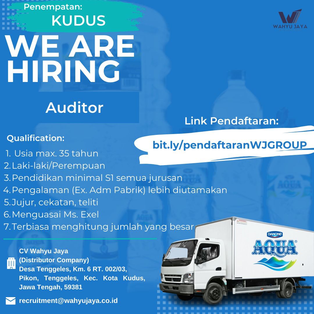 Lowongan Kerja Januari 2024 Cv Wahyu Jaya Auditor Edoostory Id   Lowongan Kerja Januari 2024 CV Wahyu Jaya Auditor 