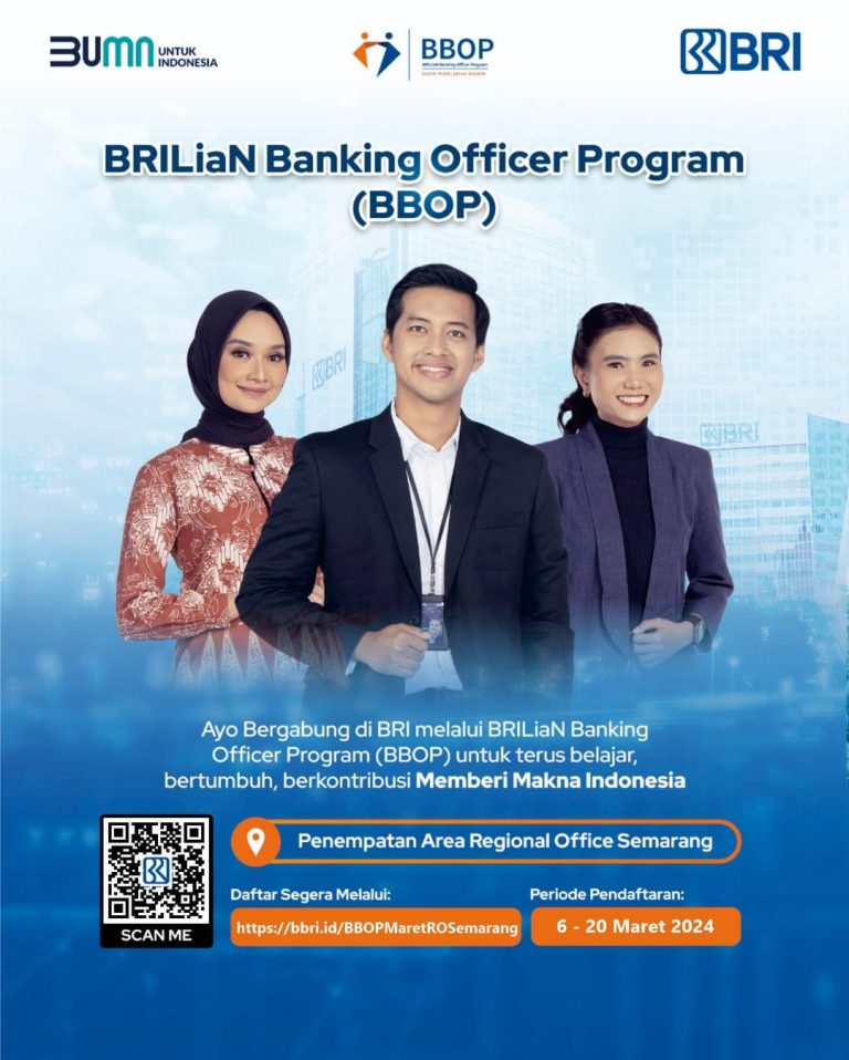 Lowongan Kerja Maret Bri Brilian Banking Officer Program Scu