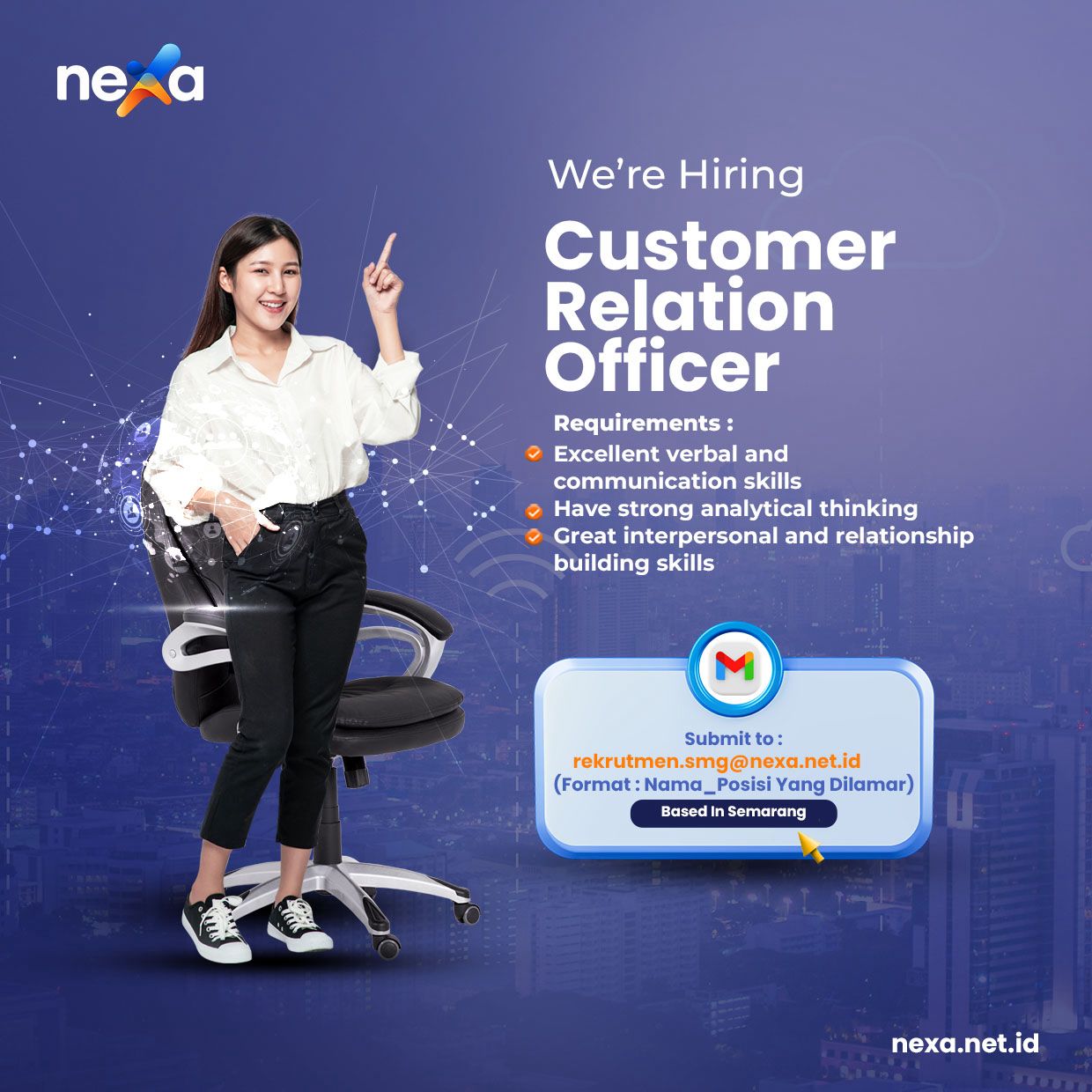 Lowongan Kerja Agustus 2024 – NEXA – Customer Relation Officer