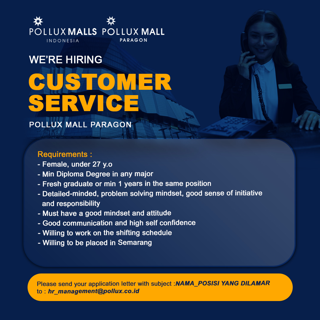 LOWKER Sept2024: POLLUX Mall Paragon // Customer Service