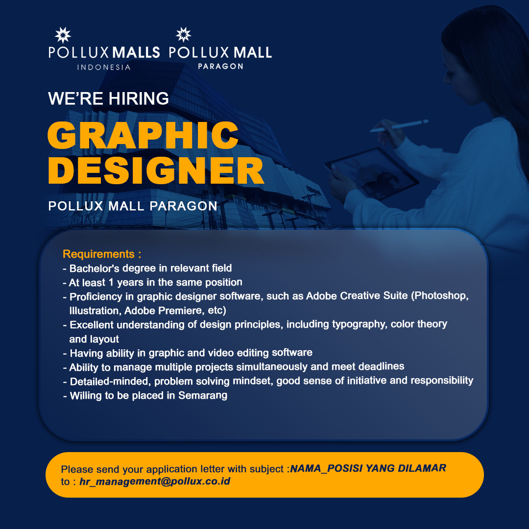 LOWKER Sept2024:  POLLUX Mall Paragon // Graphic Designer