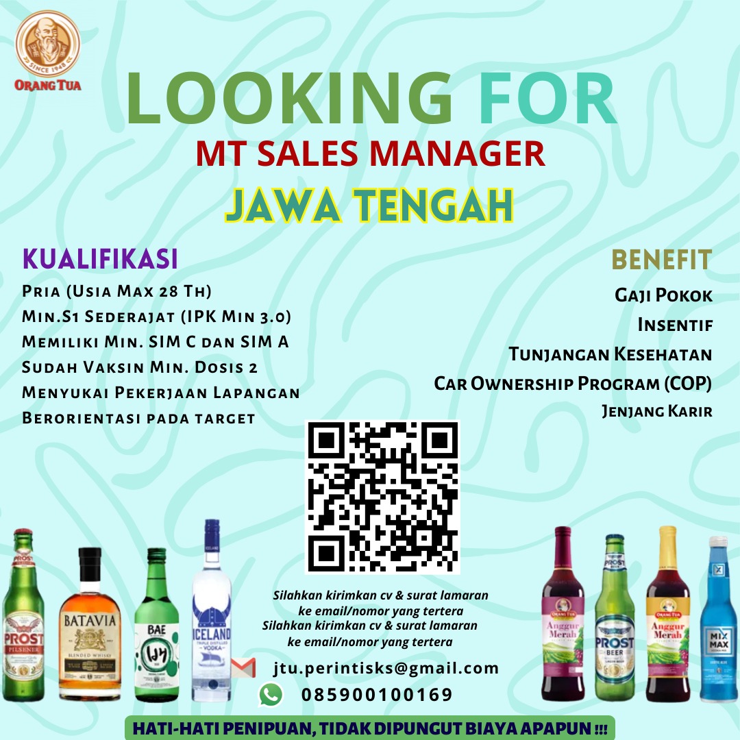 LOWKER Sept 2024: PERINTIS KARYA SENTOSA // MT Sales Manager