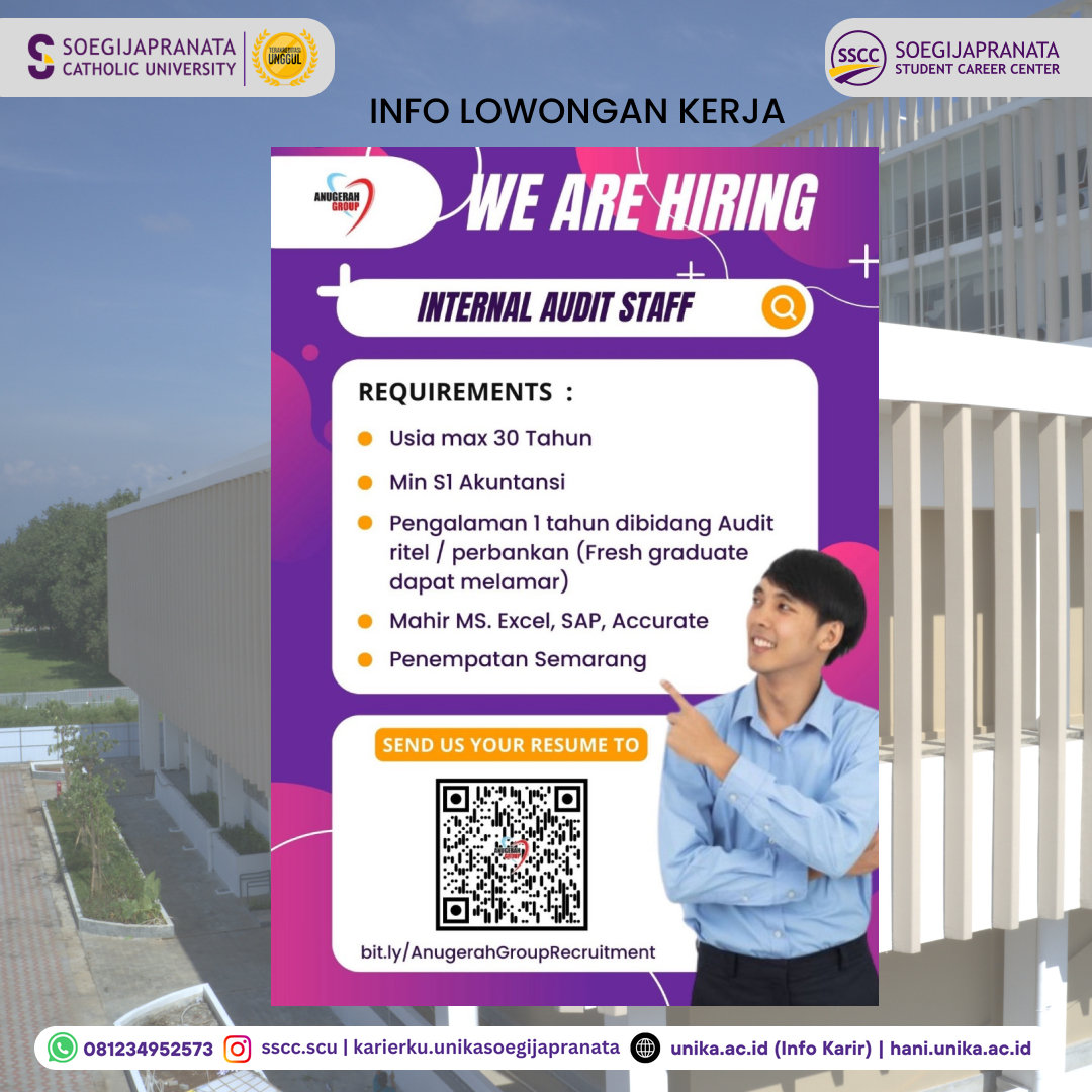 Loker Oktober 2024 – Anugerah Group || Internal Audit Staff