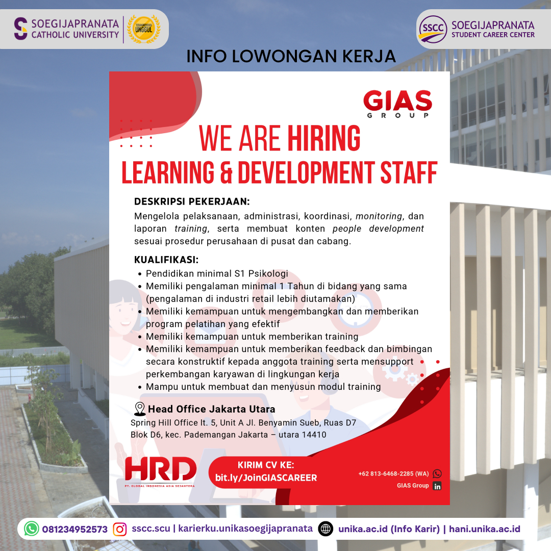 Loker Oktober 2024 – GIAS Group || LnD Staff