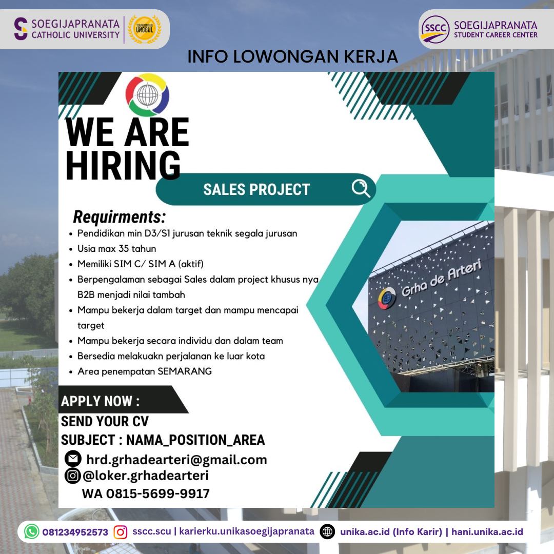 Loker Oktober 2024 – Grha de Arteri Group || Sales Project