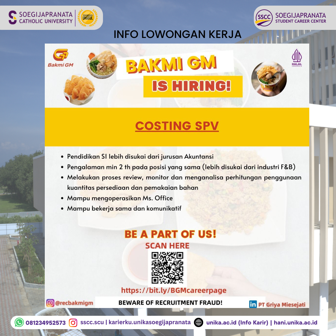 Loker Oktober 2024 – Griya Miesejati || Costing SPV