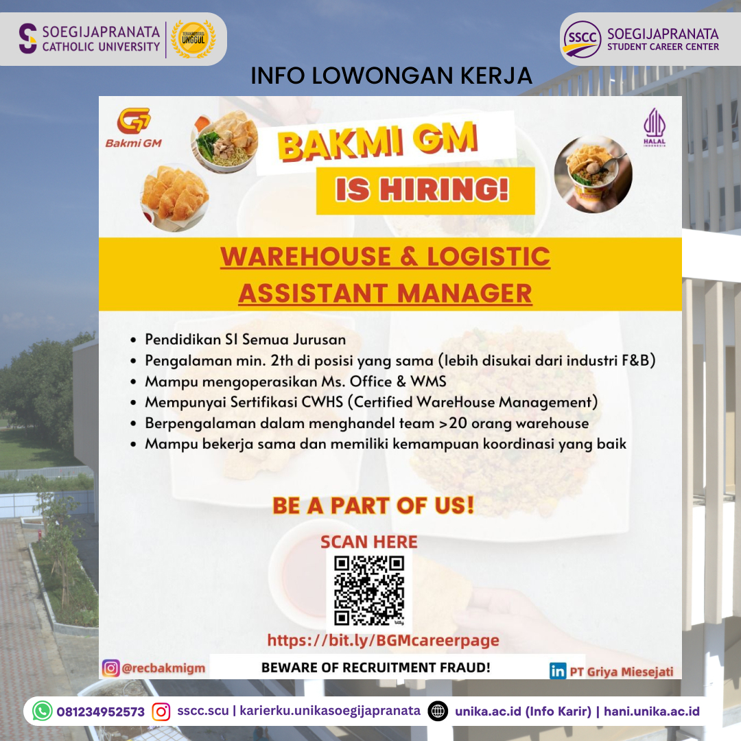 Loker Oktober 2024 – Griya Miesejati || Warehouse Assist. Manager