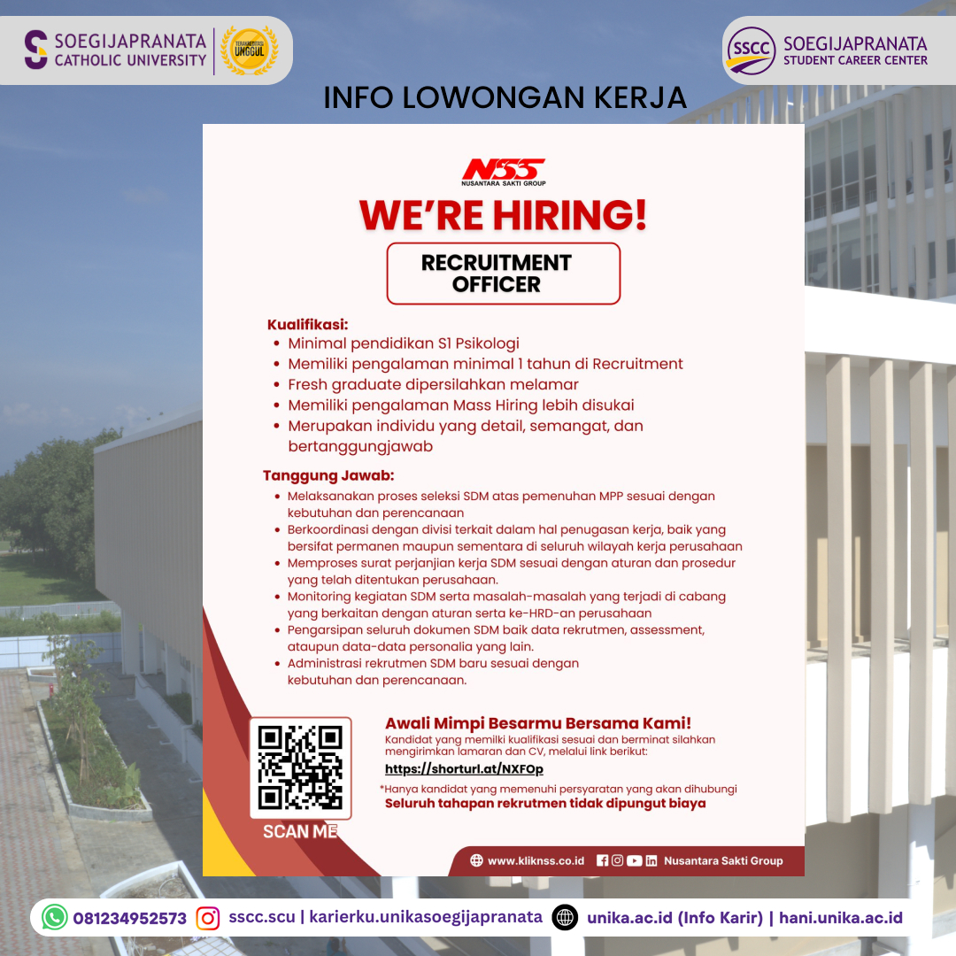 Loker Oktober 2024 – Nusantara Sakti Group || RO