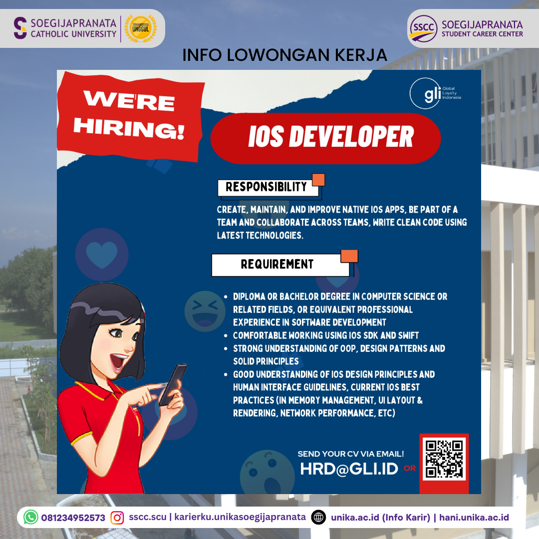 Loker Oktober 2024 – PT GLI || IOS Developer