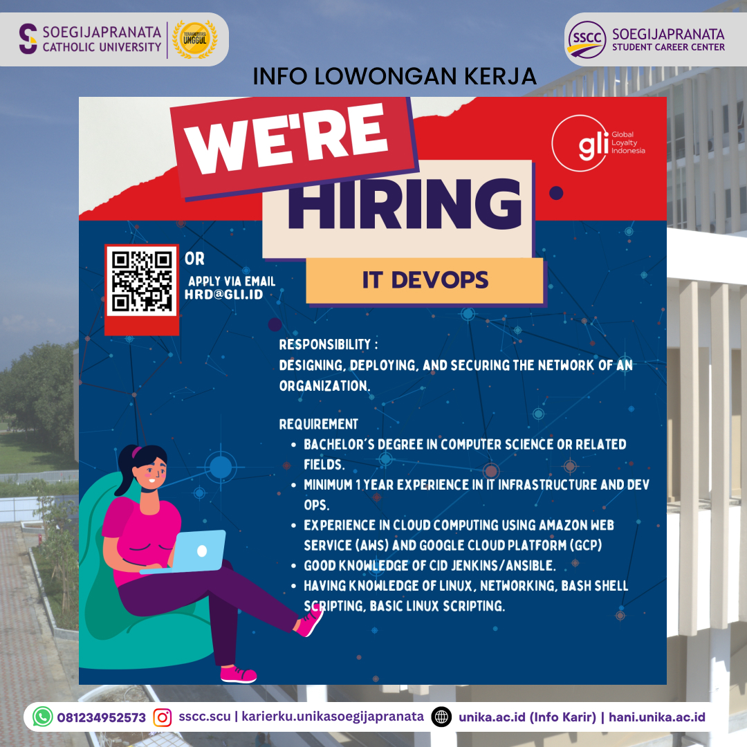 Loker Oktober 2024 – PT GLI || IT DevOps