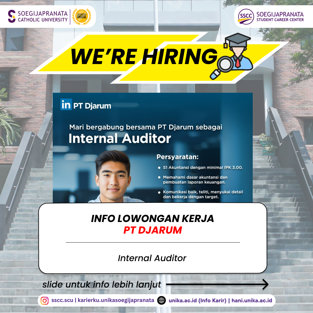 Loker November 2024 – PT Djarum || Internal Auditor