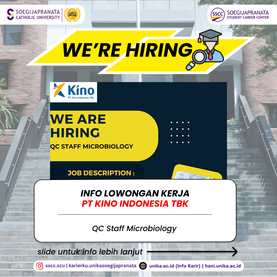 Loker November 2024 – PT Kino Indonesia || QC Staff Microbiology