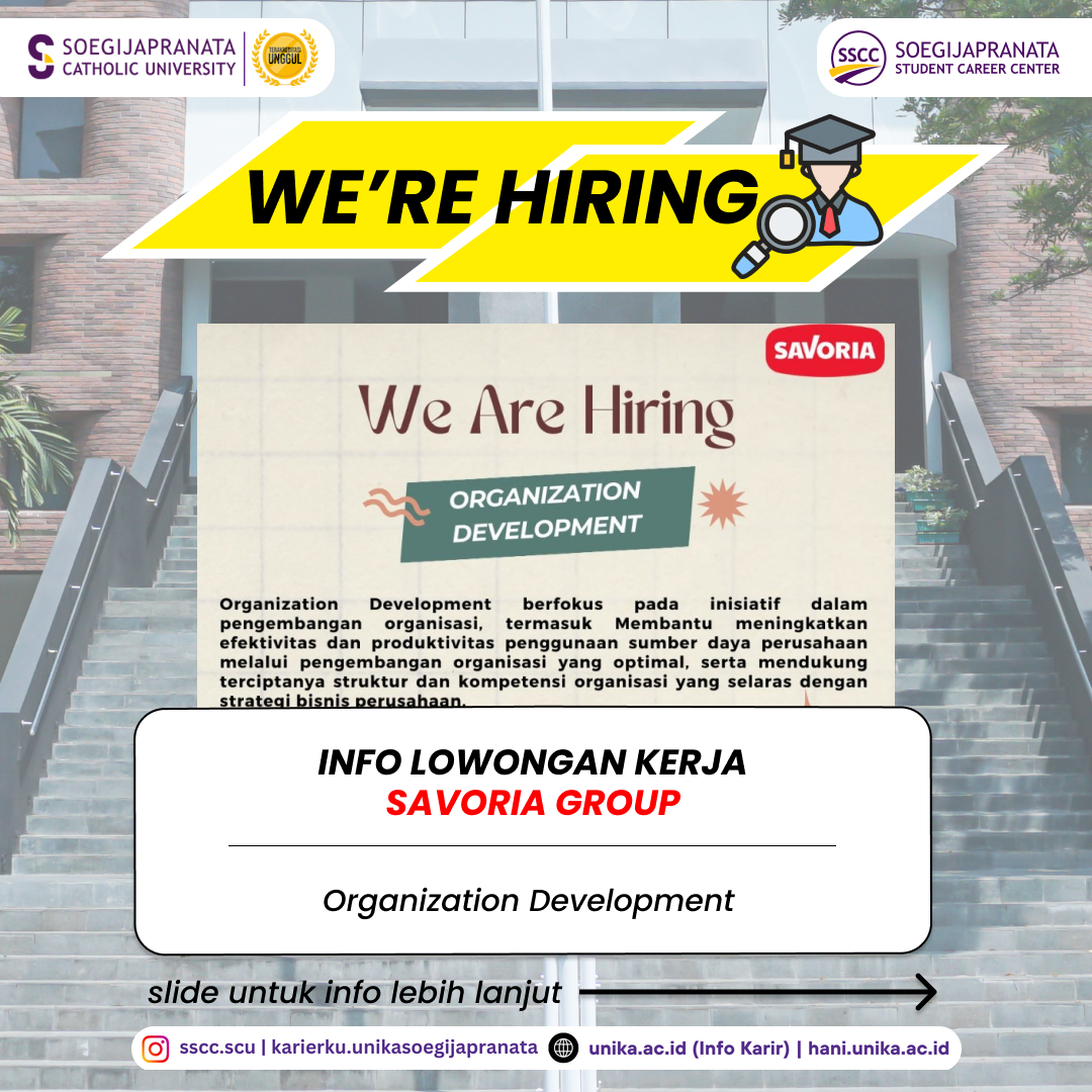 Loker November 2024 – Savoria Group  || Organization Development