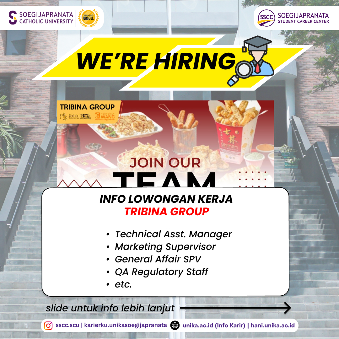 Loker November 2024 – Tribina Group || Job Vacancy