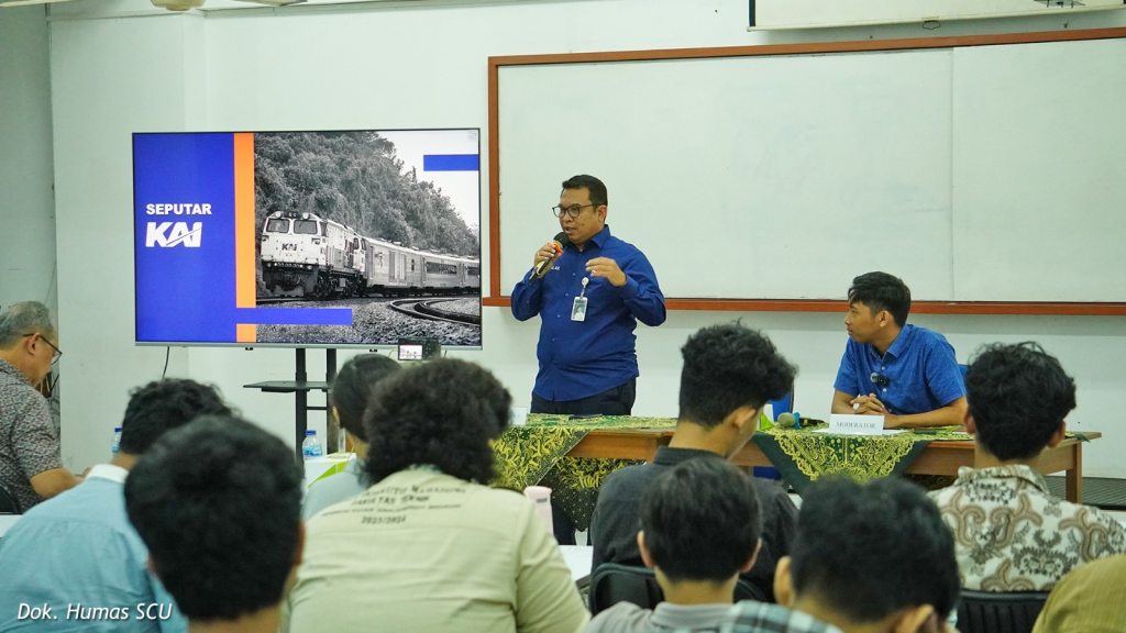 Peran Konstruksi dalam Infrastruktur Transportasi Jadi Bahan Diskusi Mahasiswa Teknik Sipil SCU Bersama Praktisi